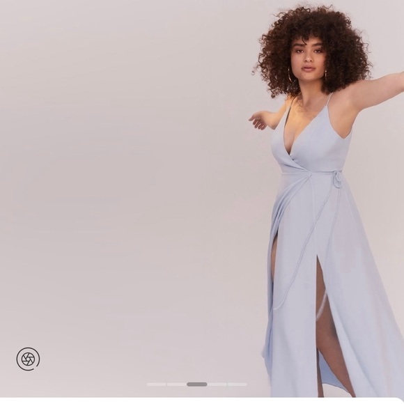 NEW! Fame and Partners Tilbury Dress in Sky Blue size 8 nwt prom - Picture 6 of 12